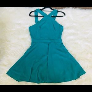 Charlotte Russe: Flowy teal dress